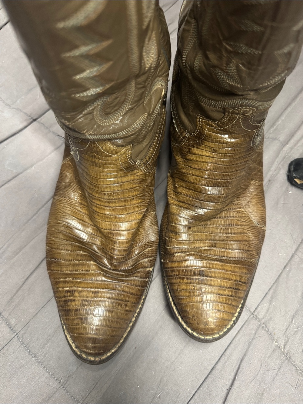 Vintage Justin Lizard Boots